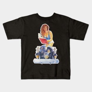 Porsche Engine Girl Kids T-Shirt